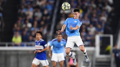 City play a friendly against Yokohama Marinos in a friendly in 2019. The Japanese club were acquired in 2014. AFP