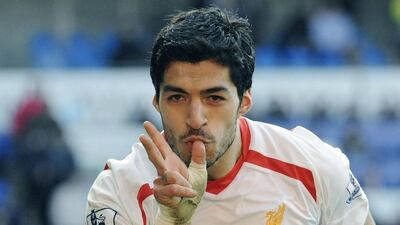 Luis Suarez and Liverpool are second in the Premier League. Rebecca Naden / Reuters