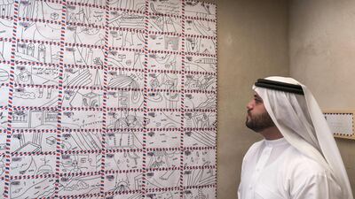 Nasir Nasrallah’s ‘Mailing System Rearrangement'. Antonie Robertson / The National