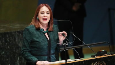 Maria Fernanda Espinosa Garces is only the fourth woman to hold the post in 73 years of the UN General Assembly and the first from Latin America. Reuters