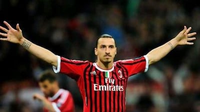 Zlatan Ibrahimovic is AC Milan's big threat against Barcelona.