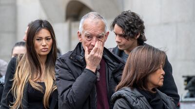 Simon (C) and Mila McMullan, parents of victim James McMullan, arrive for the opening day of the inquest into the London Bridge terror attack on May 7, 2019 in London, England. Getty Images