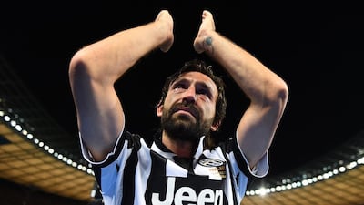 Juventus' Andrea Pirlo shown after the Champions League final earlier this month in Berlin, with his side losing 3-1 to Barcelona. Laurence Griffiths / Getty Images / June 6, 2015