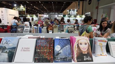 Italy is the country of honour at the 26th edition of the Abu Dhabi International Book Fair. Satish Kumar / The National