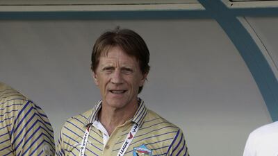New Emirates club manager Theo Bucker shown while with Dibba during the 2015/16 Arabian Gulf League season. Jeffrey E Biteng / The National