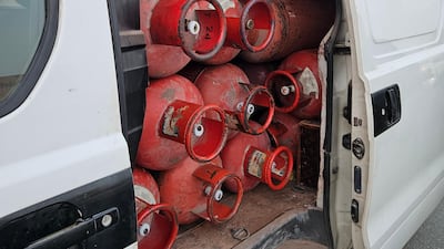 Dubai Police seized the minibus in Al Quoz industrial area. Photo: Dubai Police