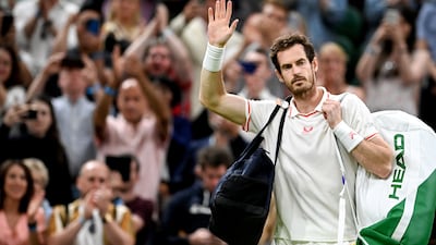 Andy Murray of Britain reacts after losing the 3rd round match against Denis Shapovalov of Canada at the Wimbledon Championships, Wimbledon, Britain 02 July 2021. EPA / NEIL HALL EDITORIAL USE ONLY
