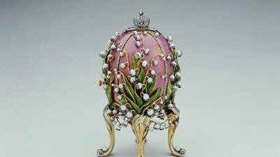 Fabergé's Lilies of The Valley Egg. Courtesy: The Forbes Collection, New York