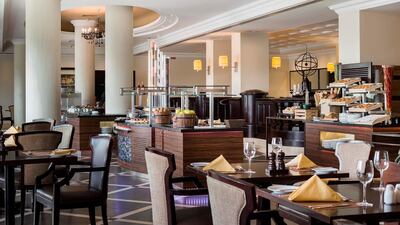 Hilton Abu Dhabi's La Terrazza restaurant. Hilton Abu Dhabi