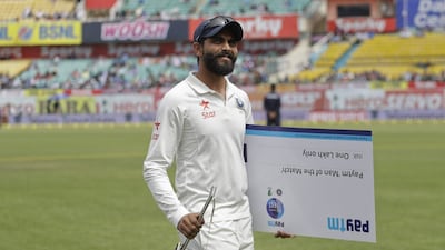 Ravindra Jadeja was named Man of the Series following India's Test series victory against Australia. Tsering Topgyal / AP Photo