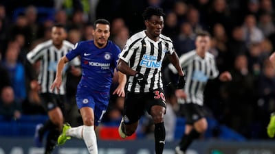 Christian Atsu made 121 appearances for English side Newcastle United. AFP