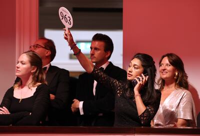 Participants from 61 countries placed their bids for four and a half hours. Getty Images