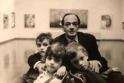 Hamed Abdalla with his children Mogniss, Samir (right) and Anisa. Samir Abdalla