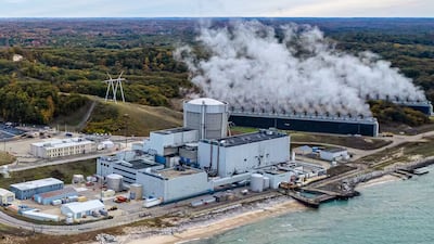 After being shut down in 2022, plans are under way to restart the Palisades nuclear reactor in Michigan, but critics are concerned. Photo: Holtec