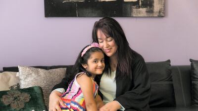 Freya Jaffar, pictured with daughter Elenah, has received an apology from Vox Cinema after her eldest daughter was refused water during a family outing. Reem Mohammed/The National