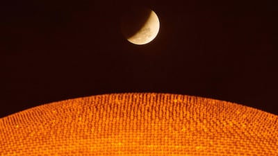 Above the Wat Dhammakaya Buddhist temple in Pathum Thani province, north of Bangkok. AFP