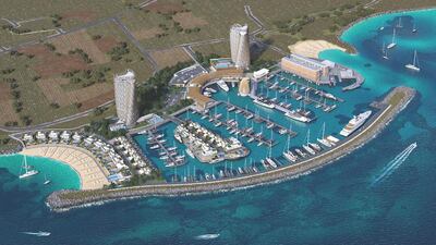 Fancy moving to Ayia Napa in Cyprus? Designed by architects SmithGroupJJR Ayia Napa Marina is being showcased at Cityscape. The scheme is a joint project between Ora Developers, led by Egyptian businessman and international statesman, Naguib Sawiris, and Cyprus-based Caramondani Group. A mixed-use residential, marina and commercial project based around 190 apartments, housed in two iconic twisting towers, 29 villas, a 600-berth full-service marina and a collection of retail, waterfront dining and lifestyle amenities for its ultra-high-net-worth residents and visitors.