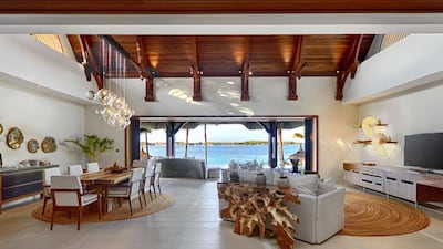 Beach villa living room
