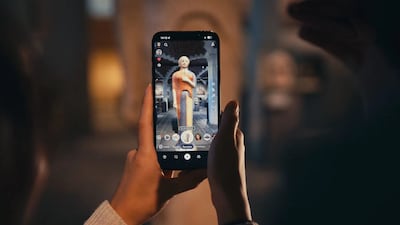 The Louvre museum in Paris has launched a new augmented reality initiative to bring some of its less-seen masterpieces to life. Photo: Snap