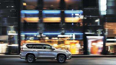 On the city streets.