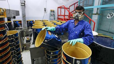 Abu Dhabi's manufacturing sector grew 12.56 per cent in 2013, preliminary figures show. Sarah Dea / The National