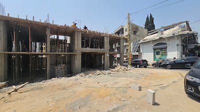 A small section of the old souk is being rebuilt in Nabatieh. Photo: Mohamad Zanaty for The National