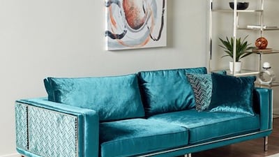 Hermoza three-seater sofa from Home Centre; Dh1,949 (down from Dh6,499).