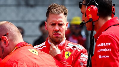 Sebastian Vettel finished eighth at the Chinese Grand Prix following a difficult race in Shaghai marred by poor tactics from his team and a collision with Red Bull's Max Verstappen. Diego Azubel / EPA