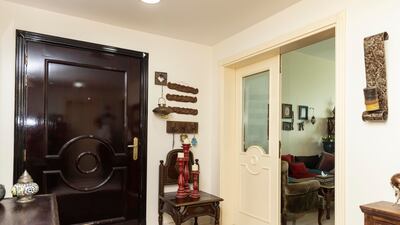 The hallway/entrance to the apartment