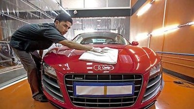 Audi announced record Middle East sales of 7,865 vehicles last year, with 40 per cent of its business plied in the UAE. Jeff Topping / The National