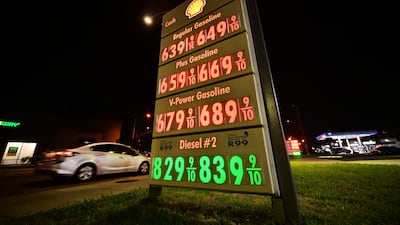 Diesel prices have reached record highs across the US. AFP