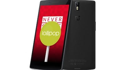 The OnePlus One is available in the UAE via souq.com. Courtesy souq.com