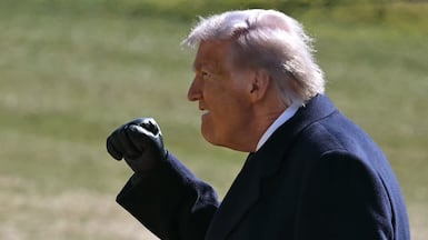 President Donald Trump said that once the conflict ends, the US and its allies would bring Iran back 'from the brink of destruction'. AFP