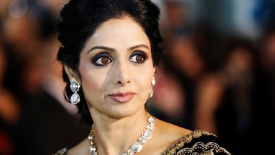 Actress Sridevi Kapoor arrives for the gala presentation of English Vinglish at the 2012 Toronto International Film Festival. She was found dead in her hotel room in Dubai in 2018. Reuters