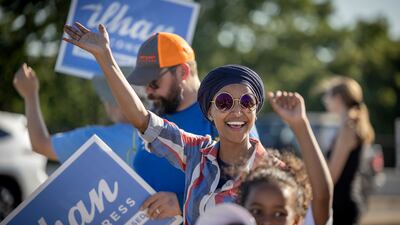 Ilhan Omar, a representative from Minnesota, is also banned. AP