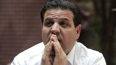 Ayman Odeh, the head of the coalition of Arab-dominated parties in the Knesset known as the Joint List, said: “Prime minister Benjamin Netanyahu doesn’t want Arabs to vote; he doesn’t want us to be a legitimate political force.” Ahmad Gharabli / AFP