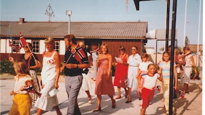 National day of Norway celebration at the Norwegian Seaman's Centre in Dubai in 1982. Courtesy of the Norwegian Seamen's Centre
