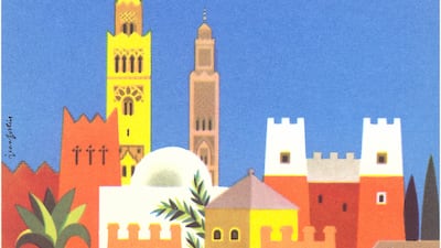 An Air France Morocco poster designed by Jean Fortin and released in 1959. Getty Images