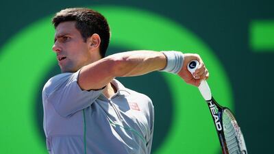 Novak Djokovic will play Andy Murray at the Miami Masters quarter-finals on Wednesday. Al Bello / Getty Images/ AFP / March 25, 2014