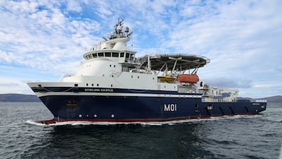 HMS Stirling Castle will serve as a mother ship for drone minehunters. MoD Crown Copyright