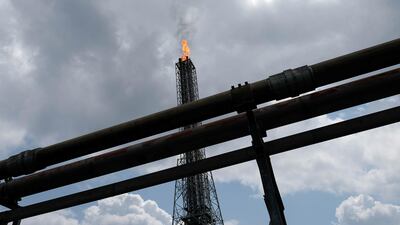 A tower flaring gas at an LNG processing plant operated by Shell in Nigeria. The firm is considering an LNG hub network as vehicles use of the fuel grows. Paul Carsten : Reuters