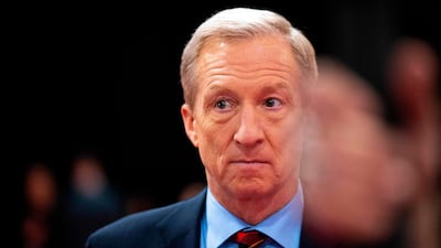 Tom Steyer said Donald Trump had no strategy in the Middle East. AFP