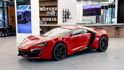 The Lykan HyperSport stunt car from Fast & Furious 7, which was partly filmed in Abu Dhabi, is set to go on sale in the world’s first automobile NFT, which will see the buyer own both the physical and digital asset. Courtesy RubiX Network