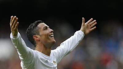 Real Madrid’s Cristiano Ronaldo celebrates after scoring his side’s third goal against Celta Vigo on March 5, 2016. Francisco Seco / AP