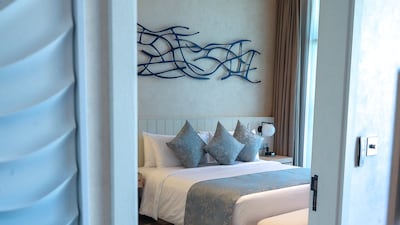 In the overwater villas, guests can opt for a studio or a two-bedroom unit