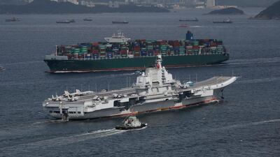 China is building up its navy in the Pacific to challenge the United States. AP