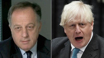 The report said the role of Richard Sharp, left, in the loan to Boris Johnson compromised his independence from government. PA