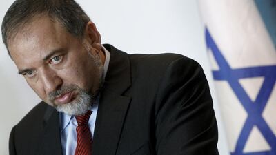 Israeli foreign minister Avigdor Lieberman. Petros Karadjias / AP