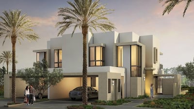 A rendering of a Maple town house by Emaar. Courtesy Emaar