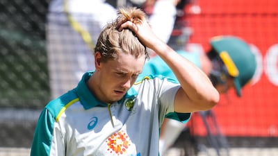 All-rounder Cameron Green will make his Test debut for Australia if he recovers from concussion. Getty